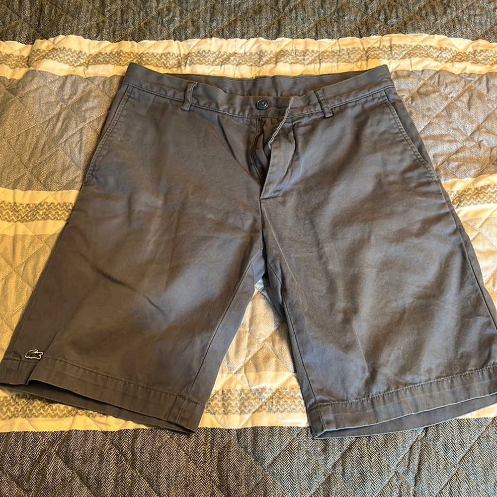 Blue khaki Lacoste shorts 30” waist